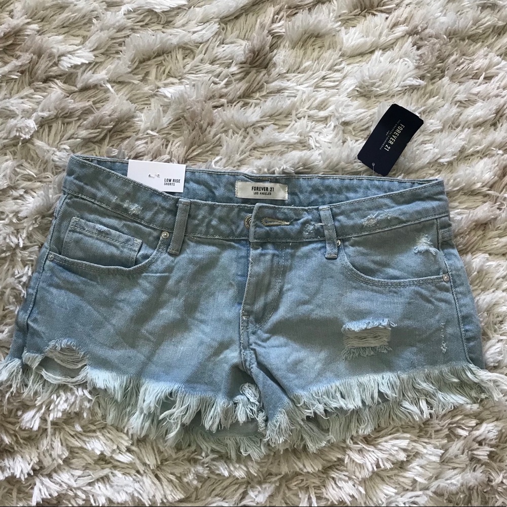 Forever 21 Distressed Denim Shorts